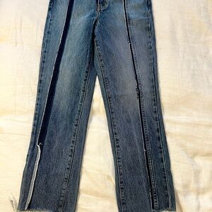 Carmar Blue Denim Jeans with Gray Patch